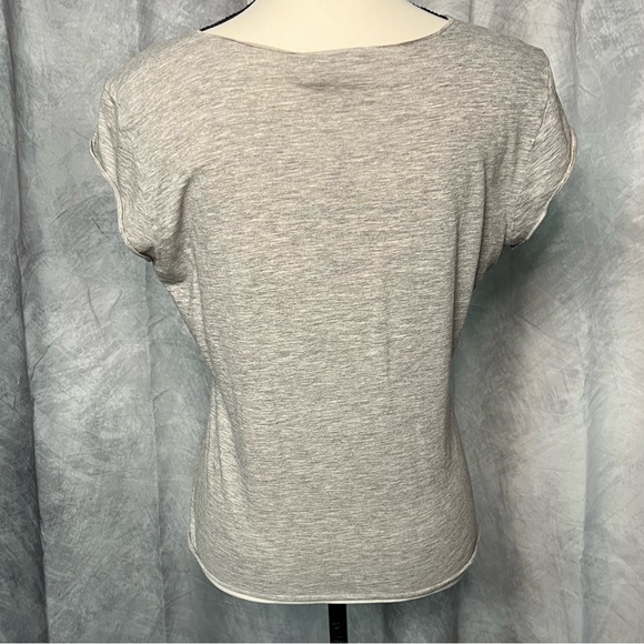 DKNY Jeans Gray Compass Short Sleeved Tee - size Large - Picture 4 of 9
